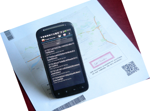 Ticket Scanner with ticket